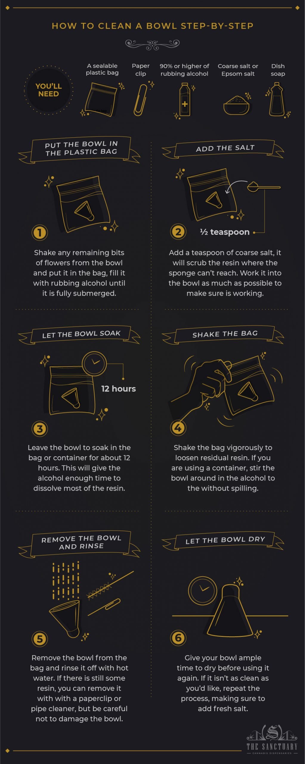 How to Clean Out a Bowl