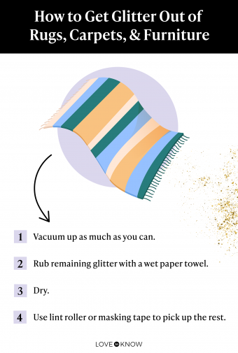 How to Clean Glitter Up