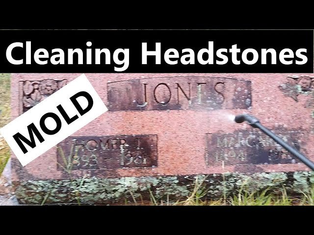 How to Clean Mold off Granite Headstone