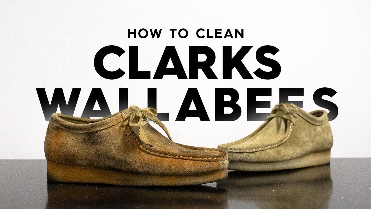 How to Clean My Dirty Black Clark Wallabee Rubber Souls