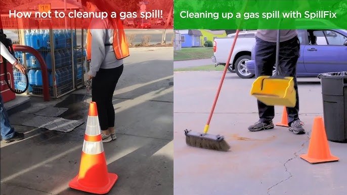 How to Clean Up Gasoline Spill on Concrete